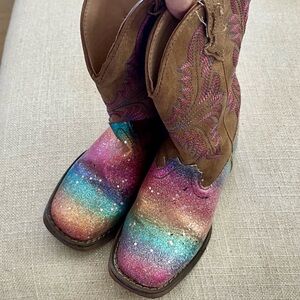 Roper | Rainbow Glitter | Cowgirl Boots | Size MISMATCHED!